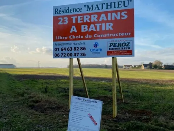 Terrain 398 m²