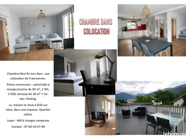 Chambre dans colocation