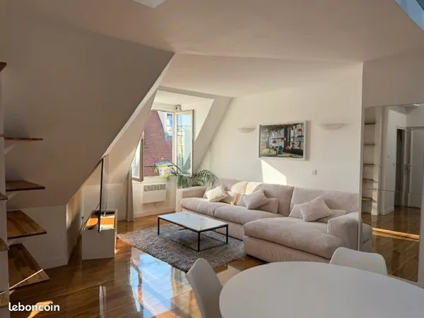 Grand studio + mezzanine lumineux 75008 à quelques mètres du Parc Monceau