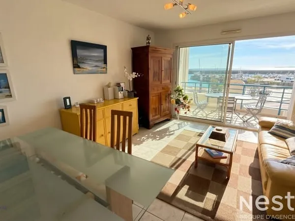 QUIBERON - Vente appartement vue mer de 58m² avec 2 chambres, cave et garage