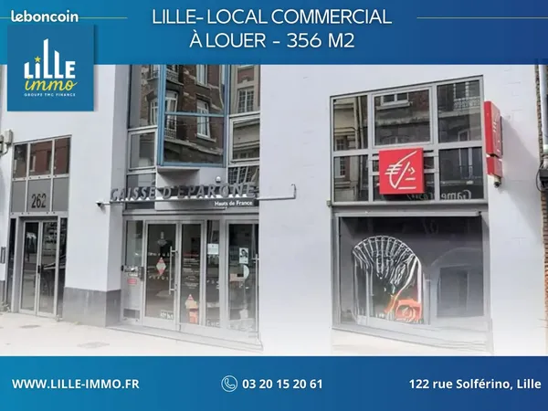 Local commercial 356 m² LILLE