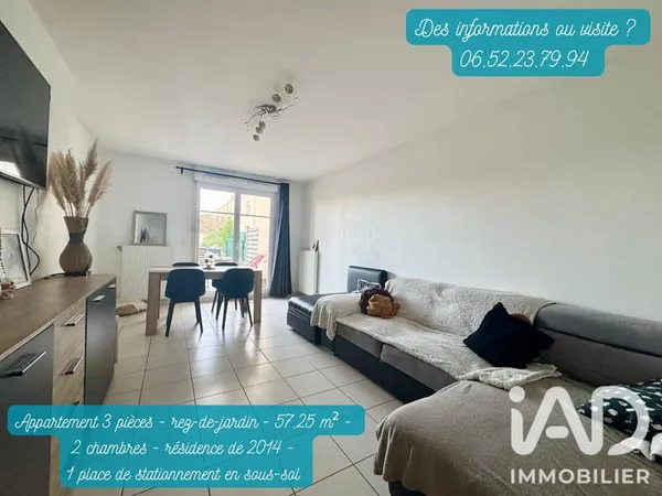 Vente Appartement 3 pièces