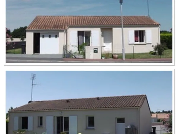 Maison 2 chambres avec garage, sur terrain de 680 m²