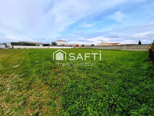Terrain viabilisé 924 m²  Libre constructeur