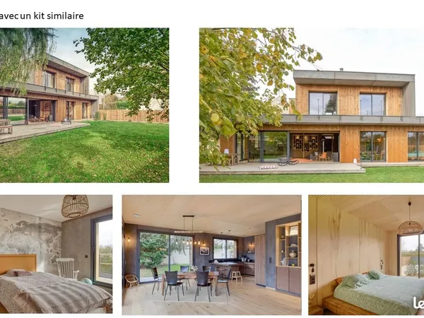 MAISON PASSIVE & BIOCLIMATIQUE EN KIT 180m² - Déjà fabriquée, disponible immédiatement