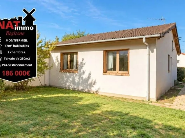 Maison de plain-pied 3 pièces 67 m²