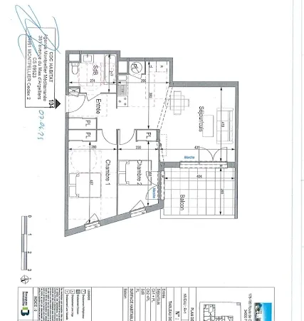 Appartement 3 pièces 63 m²