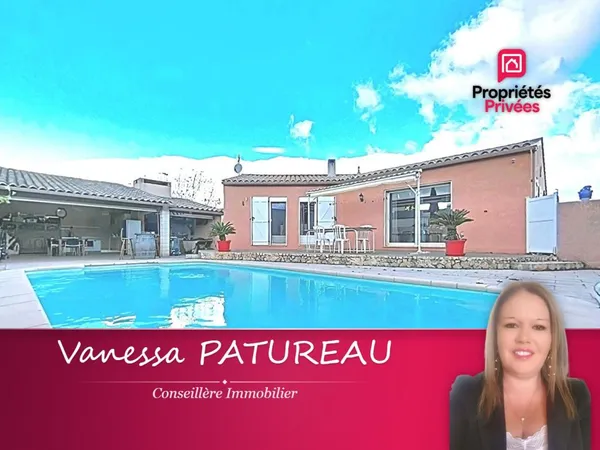 Maison Saint Nazaire D Aude 5 pièce(s), piscine, cuisine d'été, garage