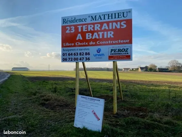 Terrain 404 m² Voulangis