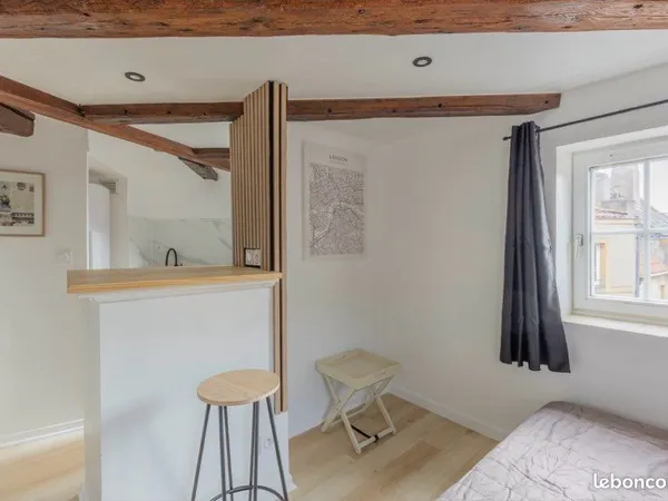 Beau studio rénové et meublé Metz centre piétonnier