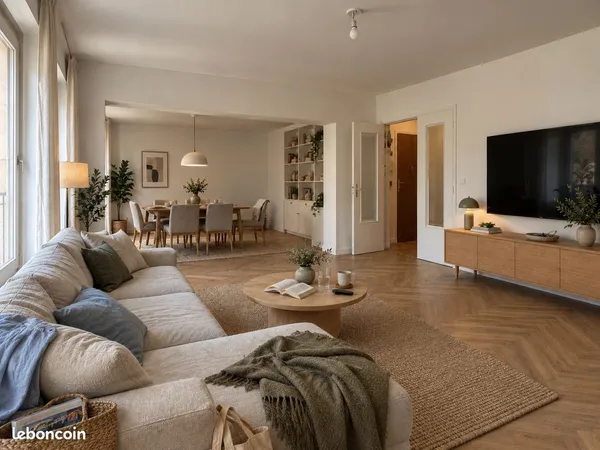 Alençon - T4 entièrement rénové, double séjour, 80,80 m²
