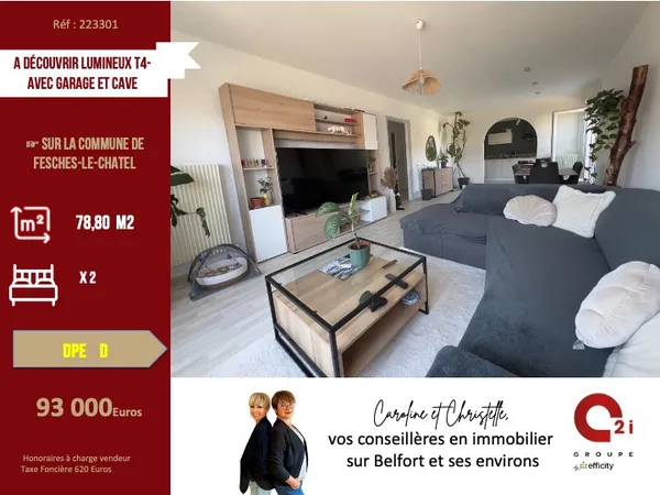 Appartement 4 pièces 79 m²