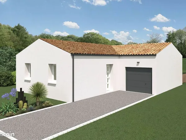 Maison 2 chambres sur un terrain de 342 m² à LA TRANCHE-SUR-MER