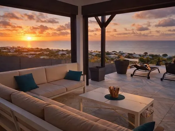 VILLA DE LUXE AVEC VUE MER 180o - SAINT FRANCOIS