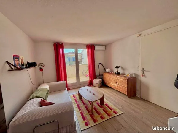 À louer - T2 duplex meublé avec terrasse - Pérols Centre en bail mobilité 9/10mois