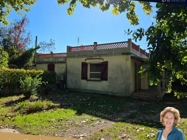 villa de plain-pied 4 chambres, beau terrain ombragé