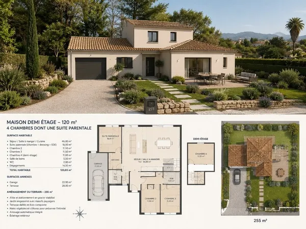 Maison 5 pièces 120 m²