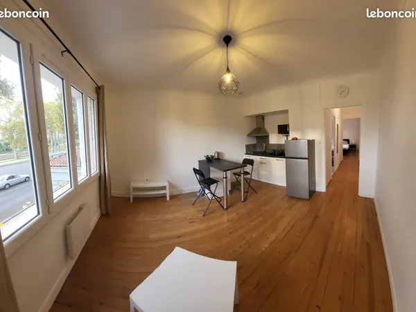 T2 meublé 40 m² - Lumineux - Vue Garonne - Agen