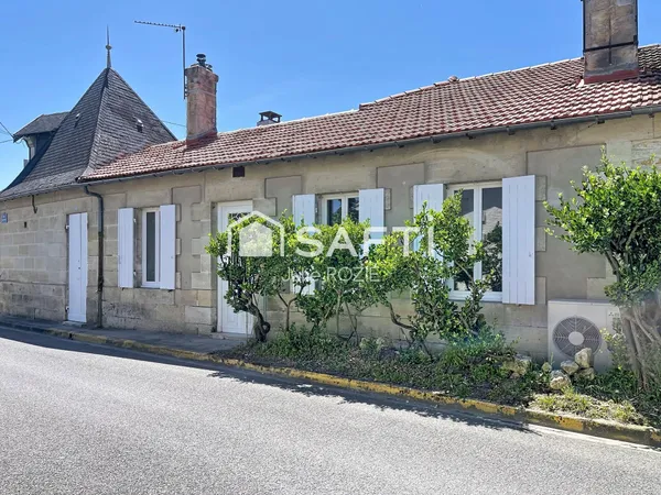 Maison en pierre rénovée 2 ch + bureau + garage