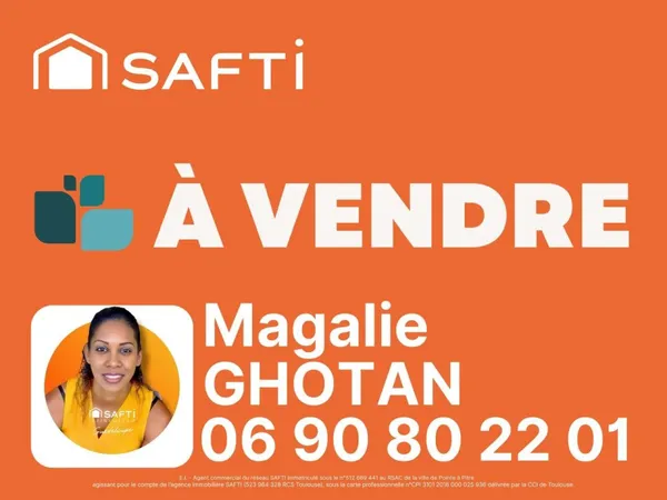 Charmante villa et son terrain de 936m2 au Moule