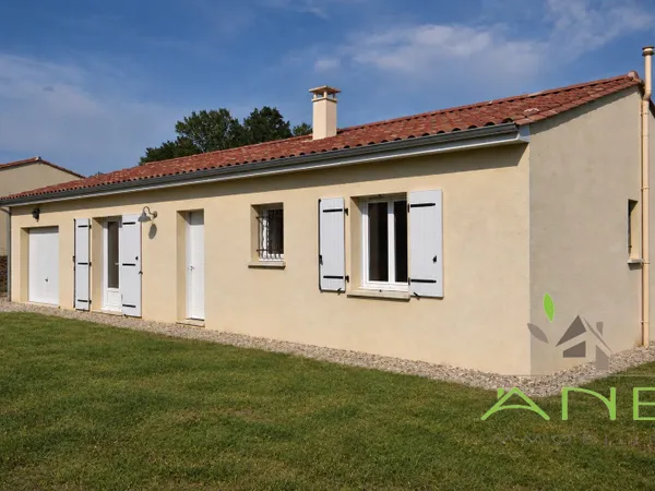 Pavillon de plain pied avec 2 chambres