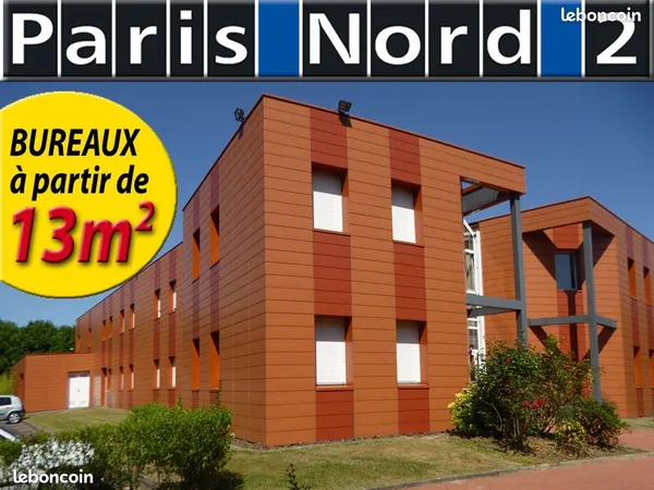 Location bureaux 15m² à 80m² - paris nord 2