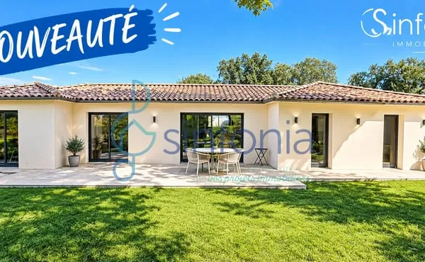 SAINT-SIFFRET Proche Uzès Villa récente de 2023 plain-pied, 120 m2 et grand jardin, 3 chambres