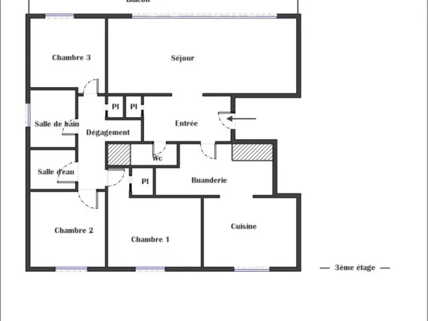 Appartement 4 pièces 86 m²