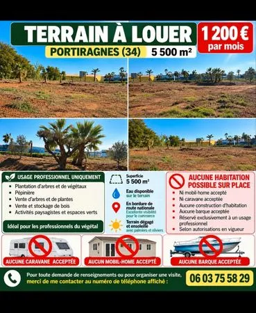 Terrains à louer