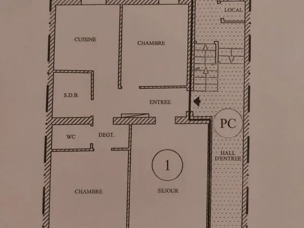 Appartement 3 pièces 50m² pour investisseurs + Parking