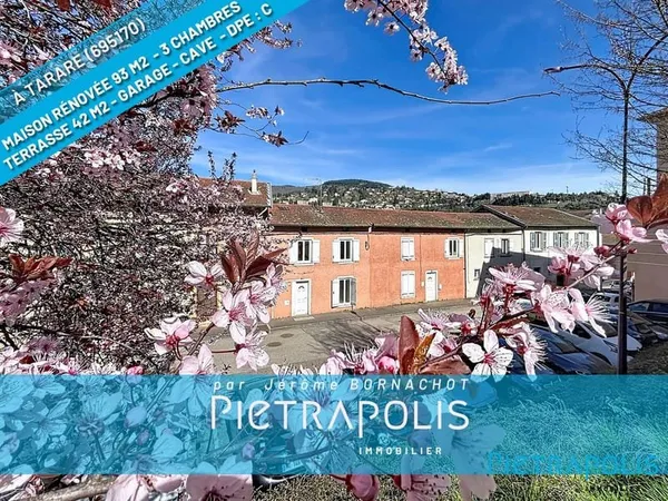 MAISON DE VILLE RÉNOVÉE DE 93 M² - TERRASSE INTIMISTE DE 42