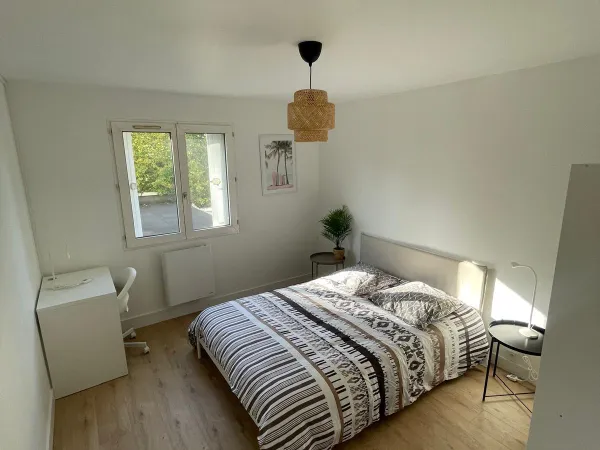 Loue appartement meublé lumineux 68m² T4 Nantes