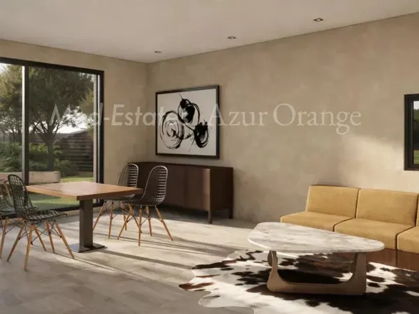 Maison moderne 2 chambres à Grimaud, 75 m², jardin et piscine