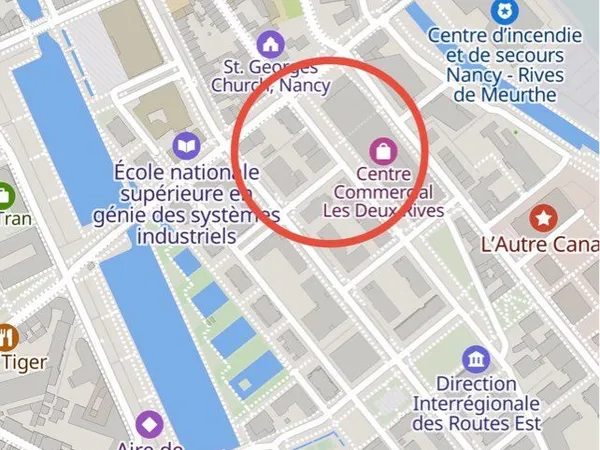 Local commercial d'angle - 81 m² - nancy / secteur 2 rives
