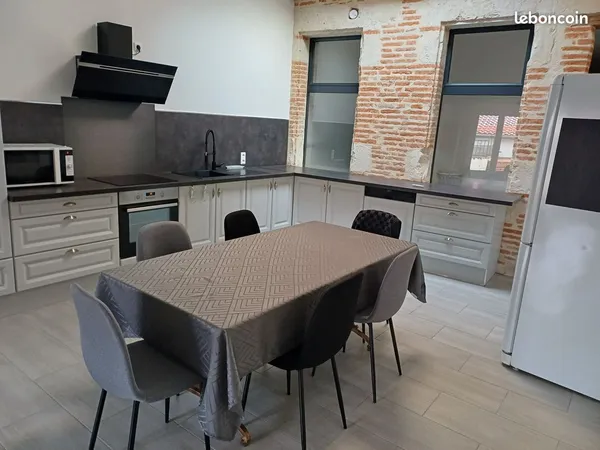 Appartement duplex, 3 chambres, 110m2, plein centre de valence d'agen