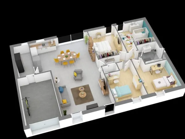 Maison neuve 5 pièces 100 m²