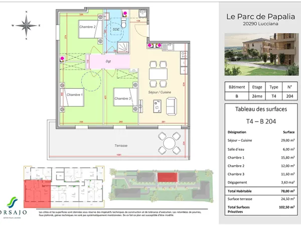 Appartement 4 pièces 78 m²
