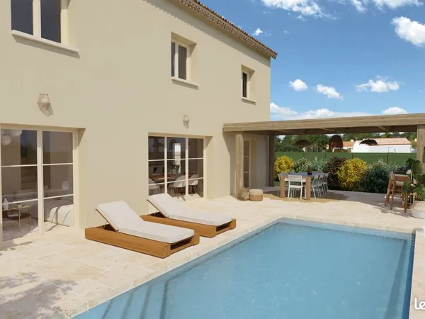 Lauris 84360 bastide néo-provençale 145 m² 4 pièces nuit dont bureau terrain 628 m² exclusivité