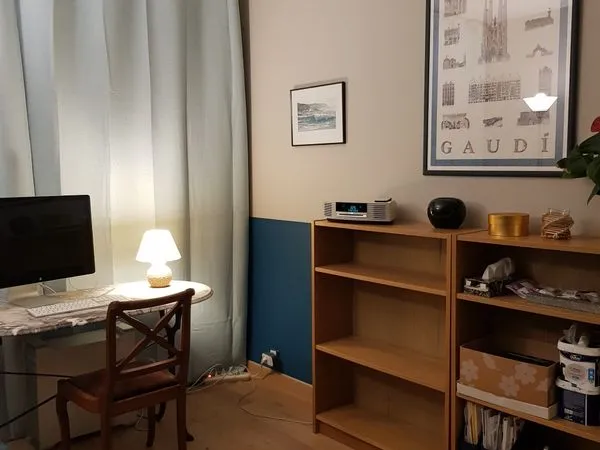 Chambre bleue dans appart 98m2