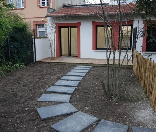 Loue appartement meublé calme avec jardin