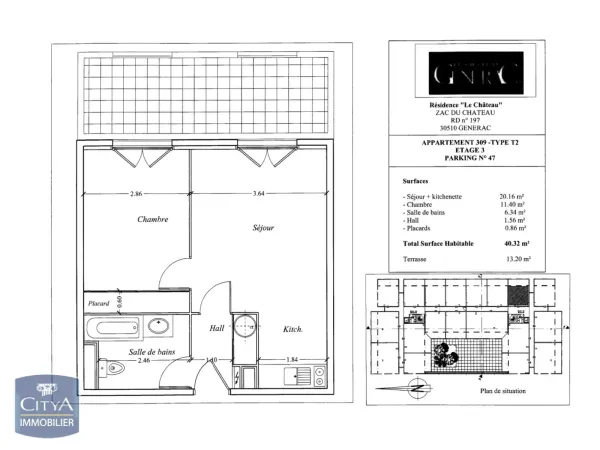 Appartement 2 pièces 40 m²