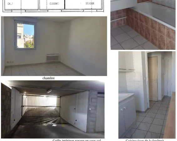 Appartement type P2 avec garage et cave