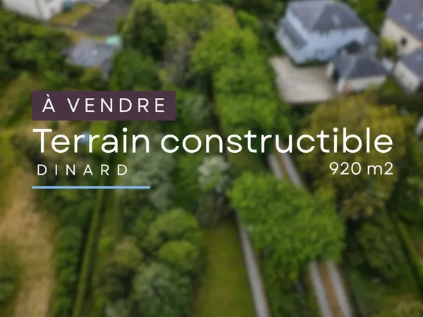 Vends terrain - 920 m² - Dinard 35800