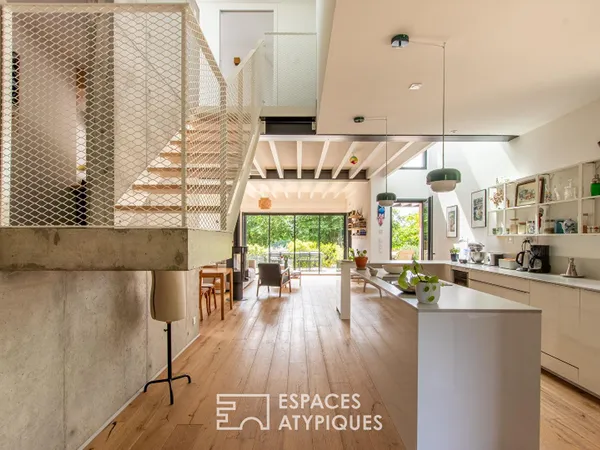 Maison d'architecte lumineuse avec vue Loire