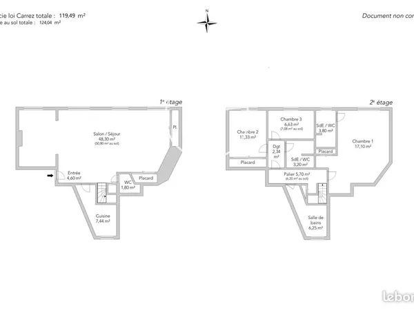 Duplex 5 pièces 119 m²