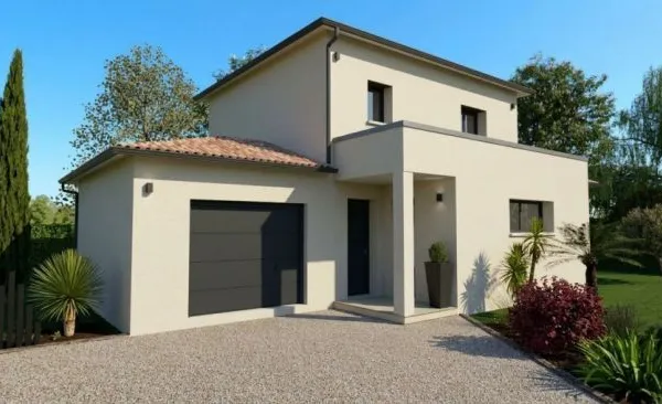 Maison contemporaine neuve de 120 m² avec 4 c...