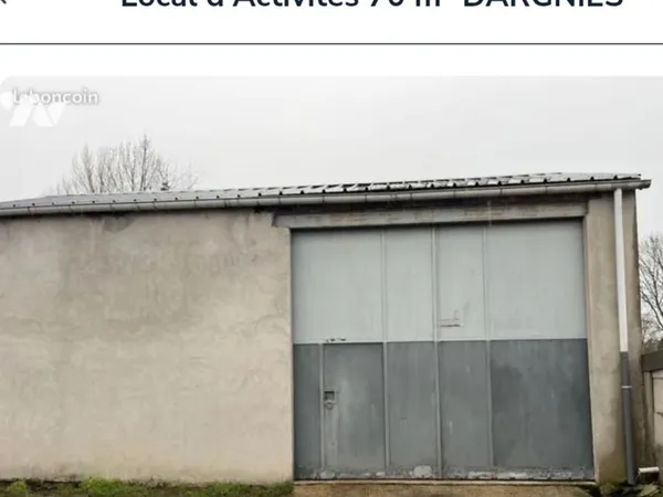 Garage entrepôt 70 m2