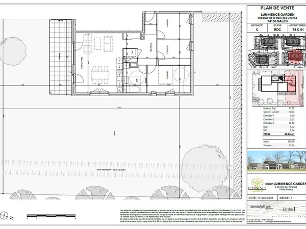 Découvrez « Luminence Garden » : un nouveau cadre de vie au coeur du village de Sales (74150)