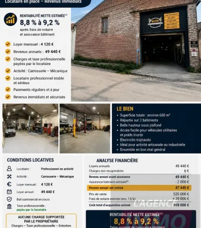 Bâtiment 1 pièce 600 m²