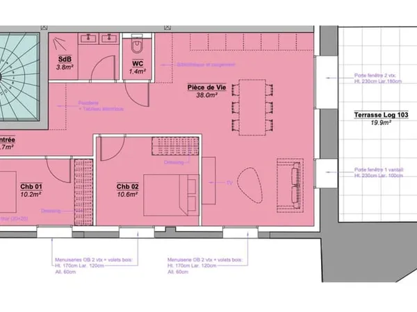 Appartement 3 pièces 67 m²
